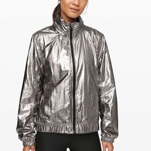 Lululemon get stellar titanium foil jacket size XXS